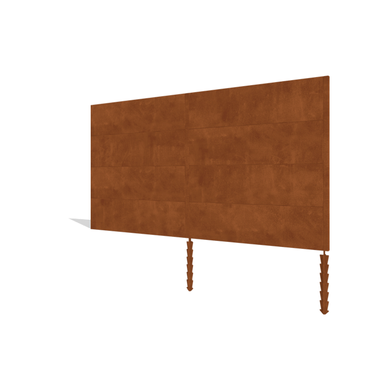 Corten čelična ograda H4 set 372 cm