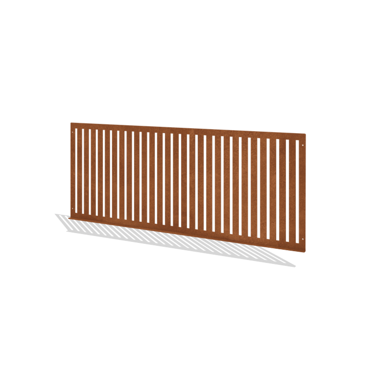 Corten čelična dekorativna ograda S 149 x 60 cm