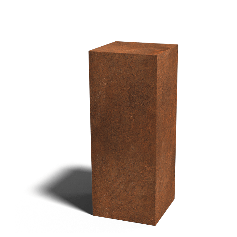 Corten čelična cokola Ohio 40 x 40 x 100 cm