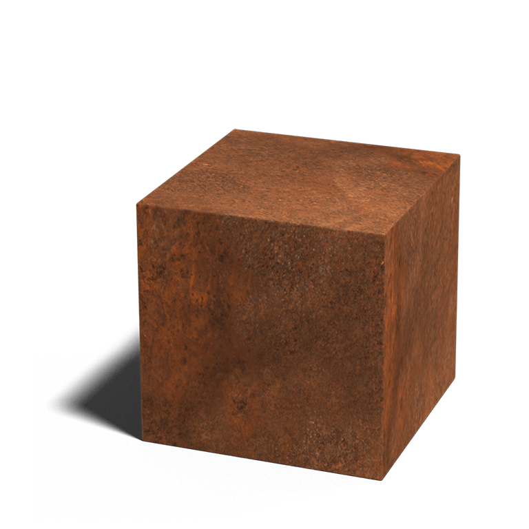 Corten čelična cokola Ohio 40 x 40 x 40 cm