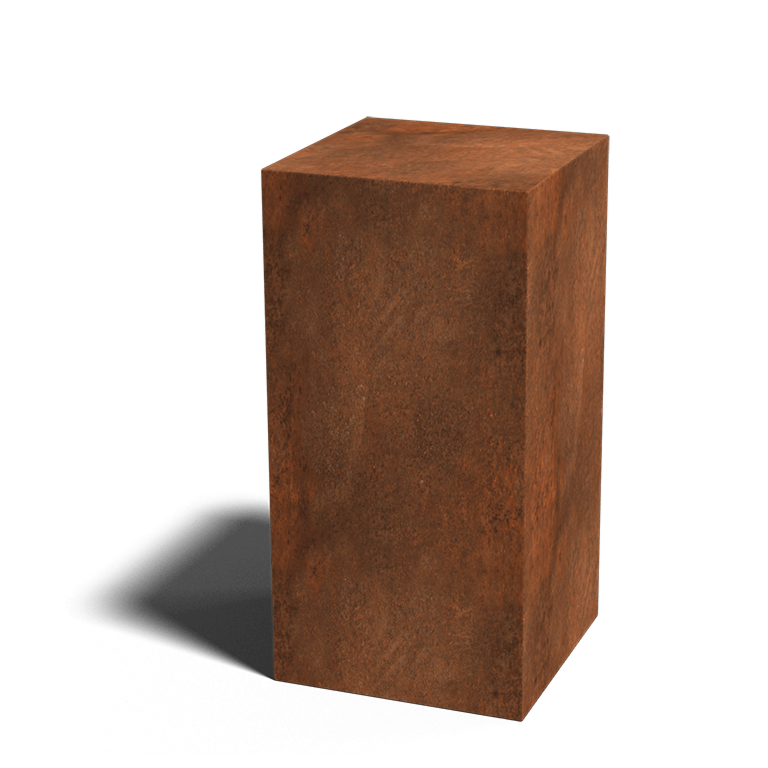 Corten čelična cokola Ohio 40 x 40 x 80 cm