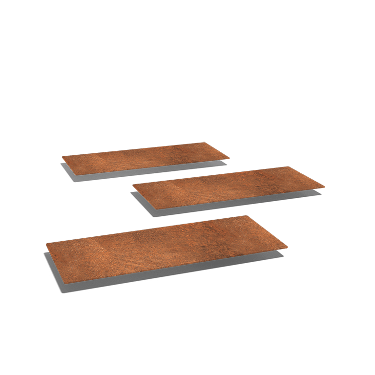 Corten čelična vrtna podna ploča Pravokutnik 60 x 25 cm