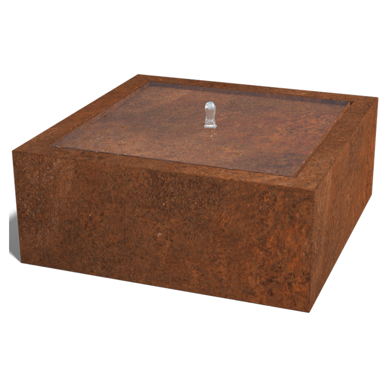 Corten čelična fontana 100 x 100 x 40 cm