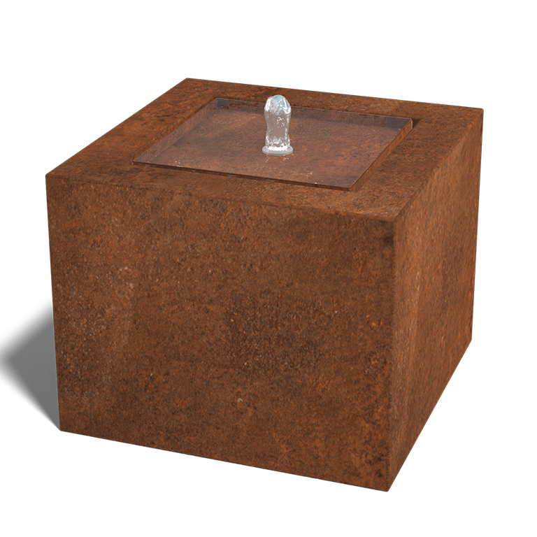 Corten čelična fontana 50 x 50 x 40 cm
