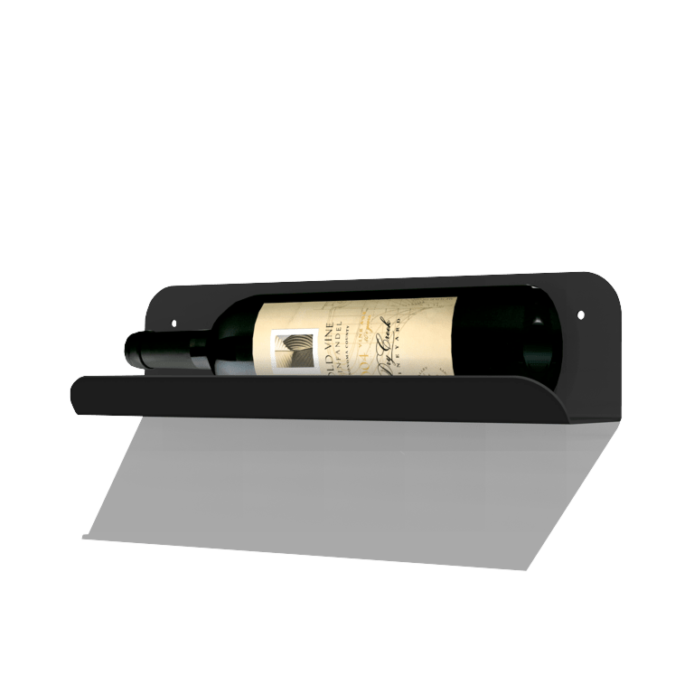 Praškasto lakirana čelična polica za vino Lazio 35 cm
