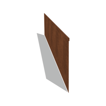 Corten čelične rubnjaci za travnjak izravnato 35 cm (dužina 240 cm)