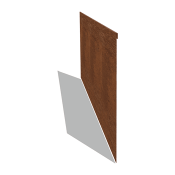 Corten čelične rubnjaci za travnjak izravnato 45 cm (duljina 150 cm)