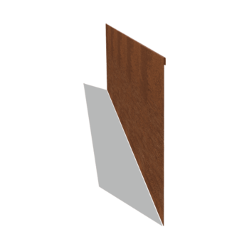 Corten čelične rubnjaci za travnjak izravnato 45 cm (duljina 240 cm)