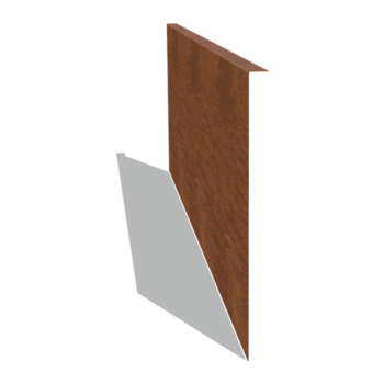 Corten čelične rubnjaci za travnjak kutno 45 cm (dužina 150 cm)