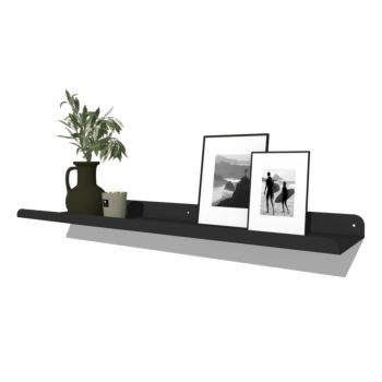 Moderna zidna polica od praškasto lakiranog čelika U-oblik 100 x 20 cm