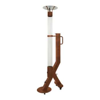 Grijač na pelete za terasu - Rocket - Corten