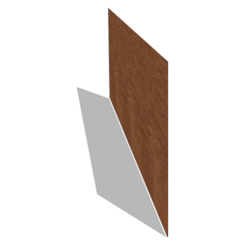 Corten čelične rubnjaci za travnjak ravno 37,5 cm (duljina 150 cm)