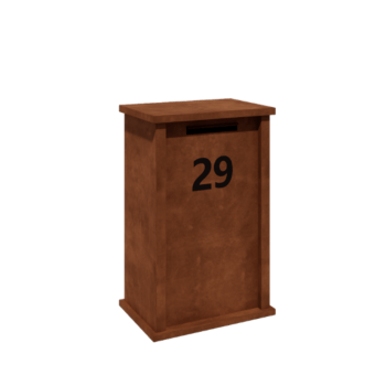 Corten čelični poštanski sandučić Arizona Tip M