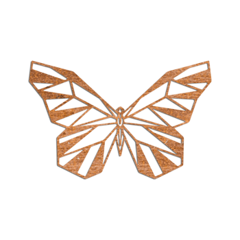 Corten čelična zidna dekoracija Leptir 2.0