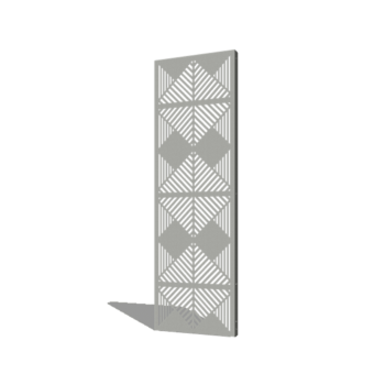 Praškasto lakirane čelični vrtni panel linije kompozicija 3 60 x 6 x 190 cm