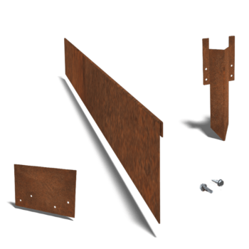 Corten čelične rubnjaci za travnjak izravnato 13 cm kompletan set po 15 metara
