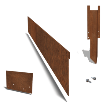 Corten čelične rubnjaci za travnjak izravnato 23 cm kompletni set po 15 metara