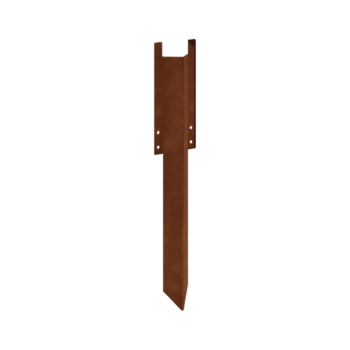 Tlo-klin od Corten čelika - Visina vrtnog ruba 34 / 37,5 cm