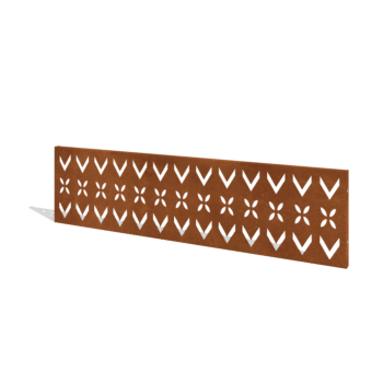 Corten čelična ograda H panel V 180 x 47,5 cm