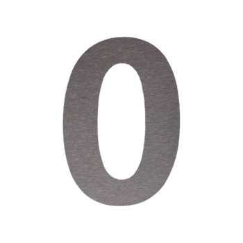 Inoks kućni broj 0 - 10,4 x 15 cm - Samoljepljivo
