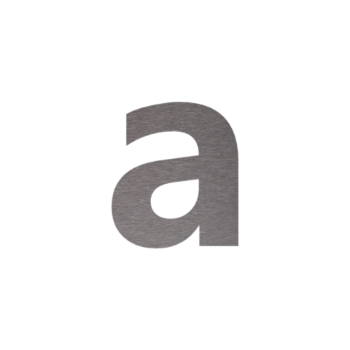 Inoks kućni broj A - 8,7 x 10 cm - Samoljepljivo