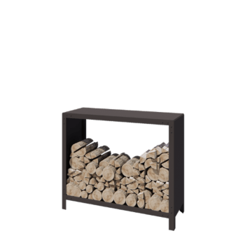 Čelično spremište za drva - Indiana - 120 x 40 x 100 cm - RAL7016 mat (antracit siva)