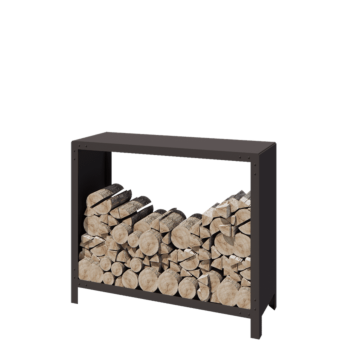 Čelično spremište za drva - Indiana - 120 x 40 x 100 cm - RAL7016 mat (antracit siva)