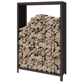 Čelično spremište za drva - Indiana - 120 x 40 x 180 cm - RAL7016 mat (antracit siva)