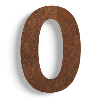 Corten čelični kućni broj 0 - 50 cm