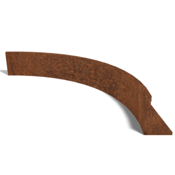 Corten čelični potporni zid unutarnji luk 150 x 150 cm (visina 30 cm)