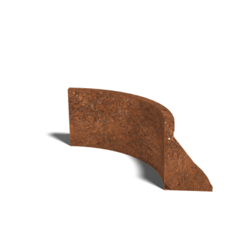Corten čelični potporni zid unutarnji luk 50 x 50 cm (visina 30 cm)