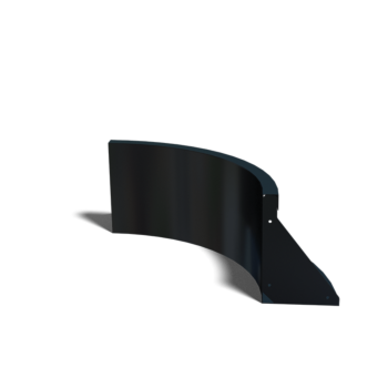 Čelični potporni zid - Unutarnji luk - 50 x 50 x 30 cm - RAL9005 mat (crna)