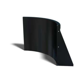 Čelični potporni zid - Unutarnji luk - 50 x 50 x 50 cm - RAL9005 mat (crna)