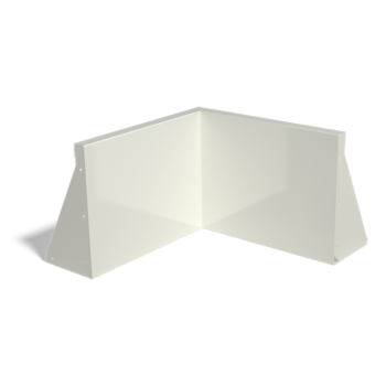 Čelični potporni zid - Unutarnji kut - 50 x 50 x 40 cm - RAL9005 mat (crna)