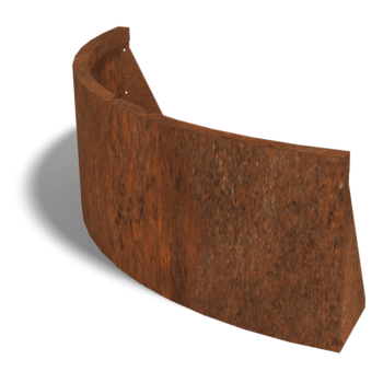 Corten čelični potporni zid vanjski luk 100 x 100 cm (visina 40 cm)
