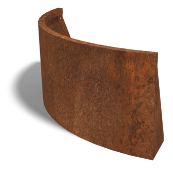 Corten čelični potporni zid vanjski luk 100 x 100 cm (visina 50 cm)