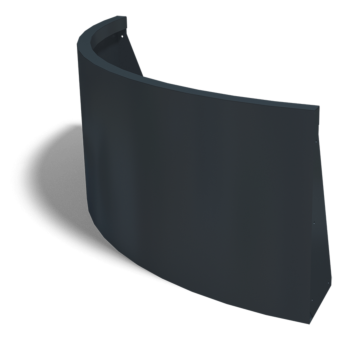 Čelični potporni zid - Vanjski luk - 100 x 100 x 50 cm - Druga RAL boja
