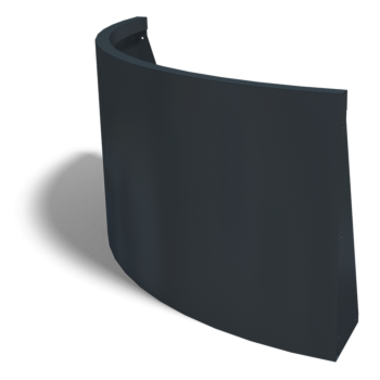 Čelični potporni zid - Vanjski luk - 100 x 100 x 60 cm - Druga RAL boja