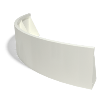 Čelični potporni zid - Vanjski luk - 150 x 150 x 40 cm - RAL9005 mat (crna)