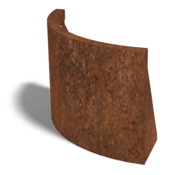 Corten čelični potporni zid vanjski luk 50 x 50 cm (visina 40 cm)