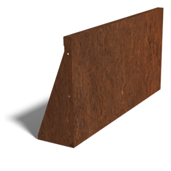 Corten čelični potporni zid ravno 100 cm (visina 50 cm)