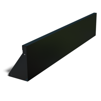 Čelični potporni zid - Ravno - 150 x 30 cm - RAL9010 mat (bijela)