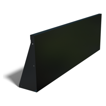 Čelični potporni zid - Ravno - 150 x 50 cm - RAL9010 mat (bijela)