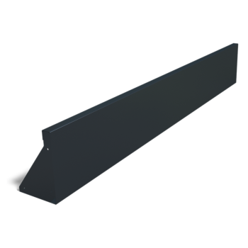 Čelični potporni zid - Ravno - 200 x 30 cm - RAL9010 mat (bijela)