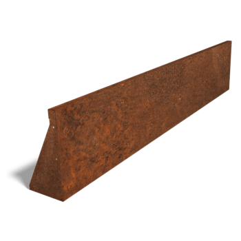 Corten čelični potporni zid ravno 200 cm (visina 40 cm)