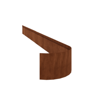 Corten čelik vrtnog ruba - Zgnječen FLEX - Visina 23 cm - 240 cm