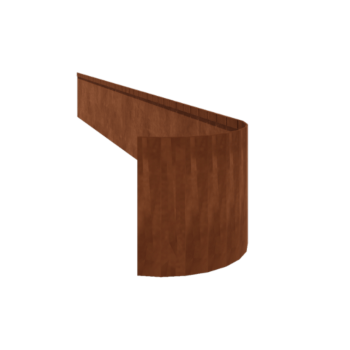 Corten čelične rubnjaci za travnjak FLEX izravnato 35 cm (dužina 150 cm)
