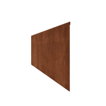 Corten čelične rubnjaci za travnjak izravnato 45 cm (duljina 150 cm)