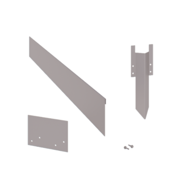 Pocinčani čelik vrtnog ruba - Zgnječen - Visina 13 cm - Kompletan set 24 metru
