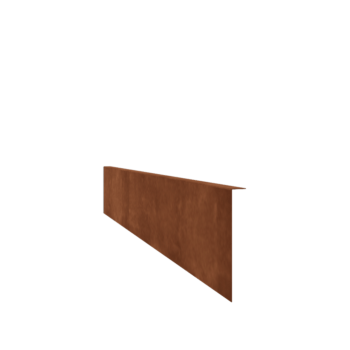 Corten čelik vrtnog ruba - Savijen - Visina 22 cm - 150 cm